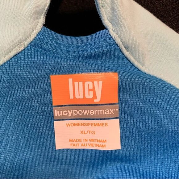 3 for $30! Lucy blue work out tank with built in bra - Picture 4 of 13